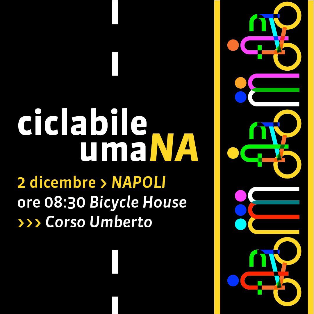 Torna la ciclabile umana al Corso Umberto sabato 2 dicembre